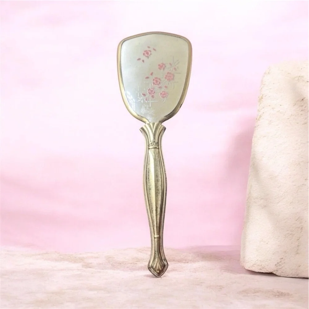 Vintage Ornate Gold Floral Vanity Hair Brush - Victorian Style - 10